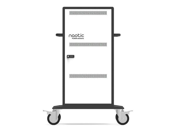 Naotic - Vogn (lade og sikre) - for 30 enheter - USB-C / USB-A PD 45W - låsbar - utgang: 220 - 240 V