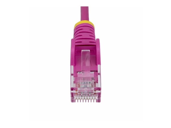 Startech 15m Pink Slim CAT6 Ethernet Cable, Snagless, 28AWG, LSZH - Koblingskabel - RJ-45 (hann) til RJ-45 (hann) - 15 m - 3.6 mm - UTP - CAT 5/5e/...