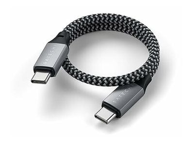 Satechi - USB-kaapeli - USB-C (han) til USB-C (han) - 25 cm - USB Power Delivery (100 W)