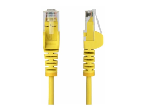 Startech 1.5m Yellow Slim CAT6 Ethernet Cable, Snagless, 28AWG, LSZH - Koblingskabel - RJ-45 (hann) til RJ-45 (hann) - 1.5 m - 3.6 mm - UTP - CAT 5...