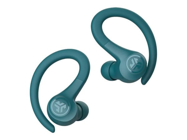 JLab Audio Go Air Sport - True wireless-hodetelefoner med mikrofon - i øret - over-øret-montering - Bluetooth - sjøgrønn