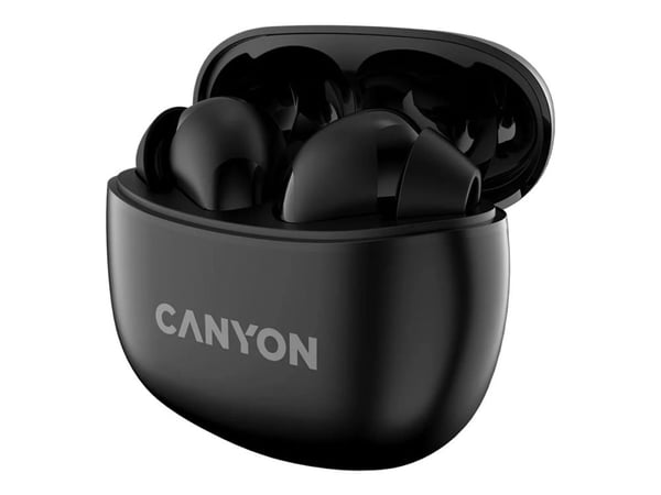 Canyon TWS-5 - True wireless-hodetelefoner med mikrofon - i øret - Bluetooth - svart