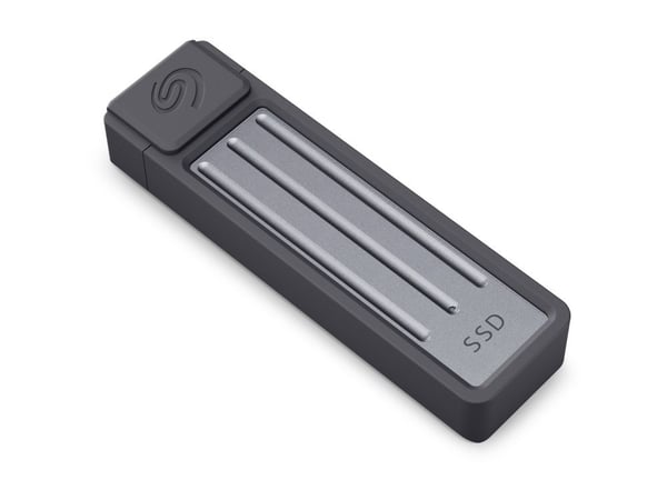 Seagate Ultra Compact STMX2000400 - SSD - 2 TB - ekstern (bærbar) - USB 3.2 Gen 2 (USB-C kontakt) - mørk grå - med Seagate Rescue Data Recovery