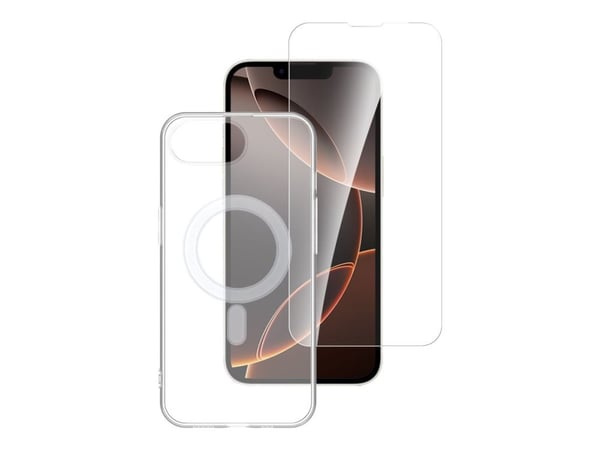4smarts Premium 360° Protection Set - Baksidedeksel for mobiltelefon - MagSafe-samsvar - termoplast-polyuretan (TPU), polykarbonat (PC) - gjennomsi...