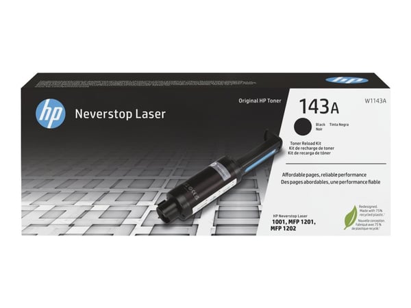 Lasertoner HP W1143A, 2 500 sidor, svart