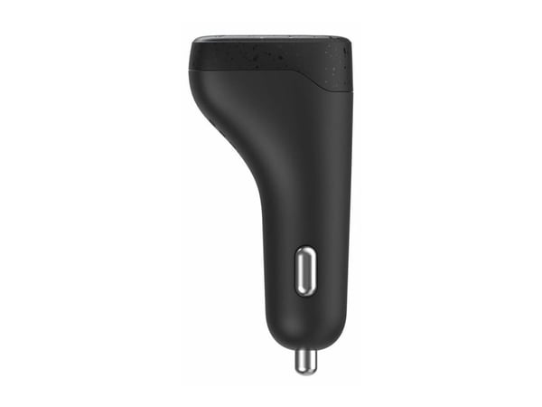 eSTUFF INFINITE - Bilstrømadapter - 100 watt - 3 A - QC 3.0, PD 3.0 - 3 utgangskontakter (USB-C, USB-type A) - svart