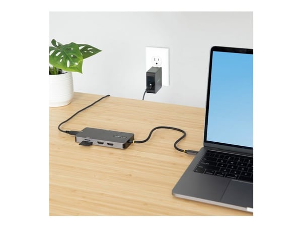 Startech USB C Multiport Adapter, Dual HDMI Video, 4K 60Hz, 2-Port 5Gbps USB-A Hub, 100W Power Delivery Charging, GbE, SD/MicroSD, USB Type-C Mini ...