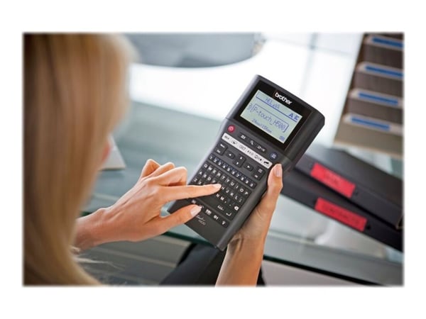 Brother P-Touch PT-H500 - Etikettmaker - S/H - termotransfer - Rull (2,4 cm) - 180 dpi - inntil 20 mm/sek - USB 2.0 - kutter - 7-linjers utskrift