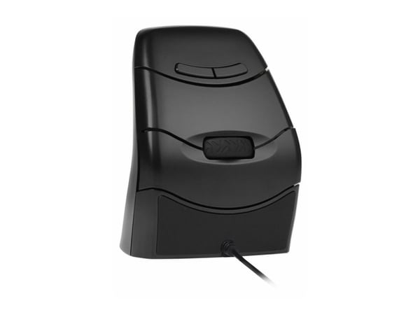 BakkerElkhuizen DXT 3 Precision - Vertikal mus - ergonomisk - høyre- og venstrehåndet - optisk - 7 knapper - kablet - USB-C - svart