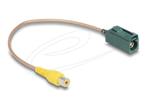 Delock - Kameraadapterkabel - FAKRA E-kontakt til RCA hunn - 32 cm - koaksial