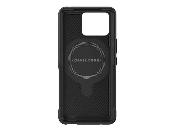 Devilcase Guardian Ultra-Mag Lite - Baksidedeksel for mobiltelefon - thermoplastic polyester elastomer (TPEE), aluminiumslegering - svart - for ASU...