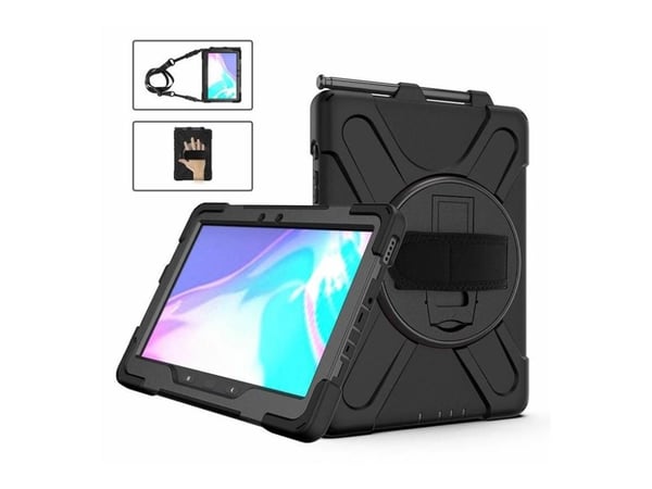 eSTUFF Wombat - Beskyttende kasse til nettbrett - sort - for Samsung Galaxy Tab Active Pro