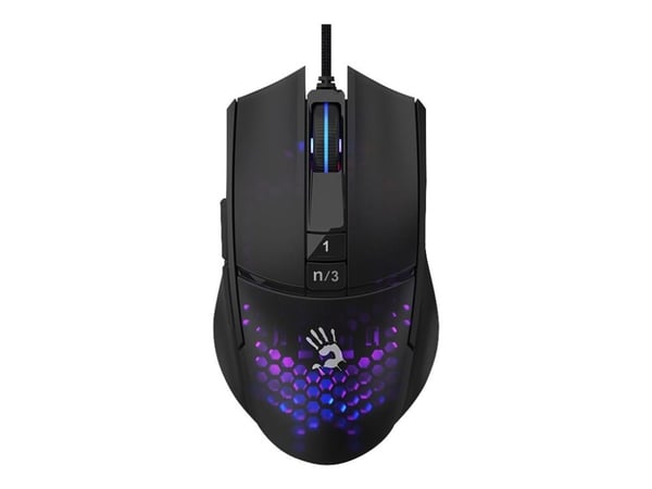 Bloody L65 MAX - Mus - lettvekts - 7 knapper - kablet - USB - honeycomb - hengeboks