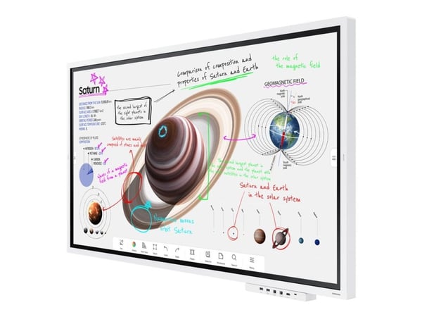 Samsung Flip Pro WM65B - 65" Diagonalklasse (64.5" synlig) - WMB Series LED-bakgrunnsbelyst LCD-skjerm - utdanning / næringsliv - med pekeskjerm (m...