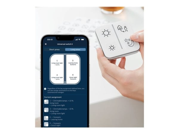 Bosch Universal Switch Flex II - Smartsvitsj - trådløs - ZigBee 3.0 - 2.4 - 2.4835 GHz
