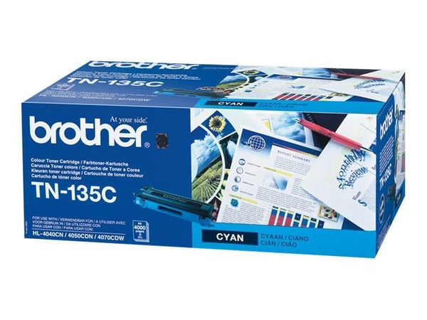 Brother TN135C, 4000 sivua, Syaani, 1 kpl