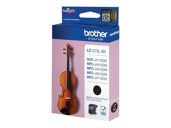 Brother LC127XLBK - Super High Yield - svart - original - blekkpatron - for Brother DCP-J4110DW