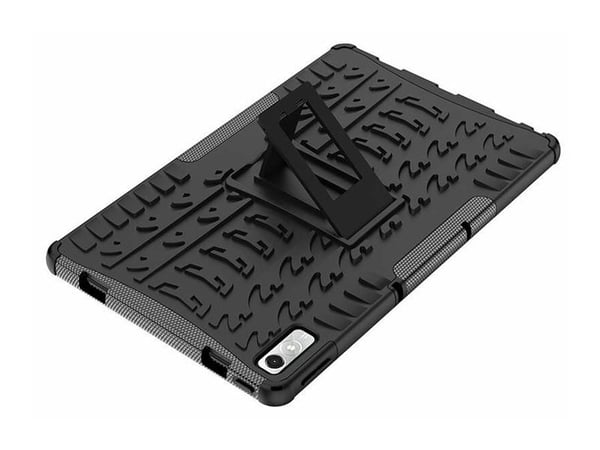 eSTUFF Portland - Baksidedeksel for nettbrett - robust - termoplast-polyuretan (TPU), polykarbonat - svart - for Lenovo Tab P11 (2nd Gen)