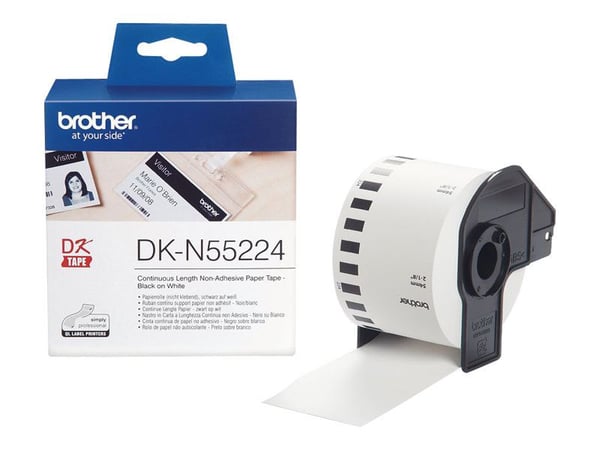 Brother DKN55224 - Papir - svart på hvitt - Rull (5,4 cm x 30,5 m) 1 rull(er) tape - for Brother QL-1050N, QL-500A, QL-550, QL-560, QL-560VP, QL-57...