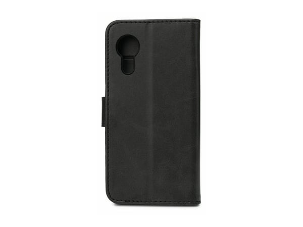 eSTUFF WALES - Flipomslag til mobiltelefon - polyuretan (PU) - sort - for Samsung Galaxy Xcover 5