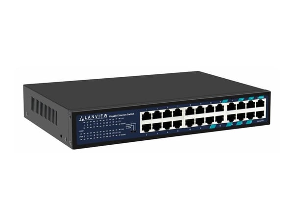 Lanview - Switch - smart - 24 x 10/100/1000 - stasjonær, rackmonterbar