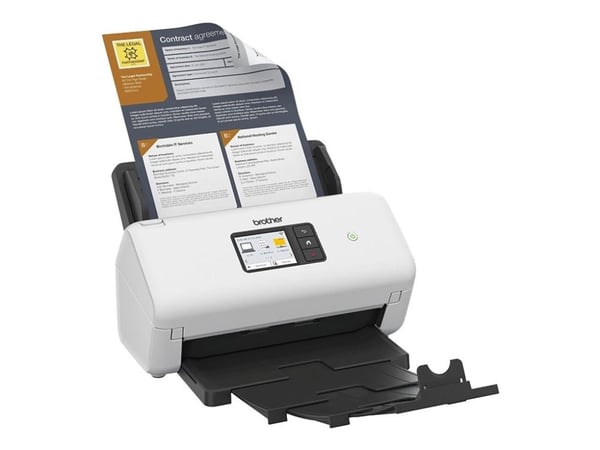 Brother ADS-4500W - Dokumentskanner - Dobbel CIS - Dupleks - A4 - 600 dpi x 600 dpi - inntil 35 spm (mono) / inntil 35 spm (farge) - ADF (60 ark) -...
