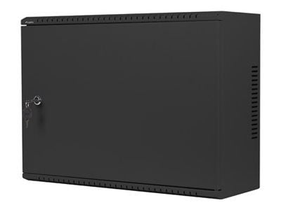 Lanberg 19-tums 4u+3u 540x200 lågprofil (monterat) installationsrack svart