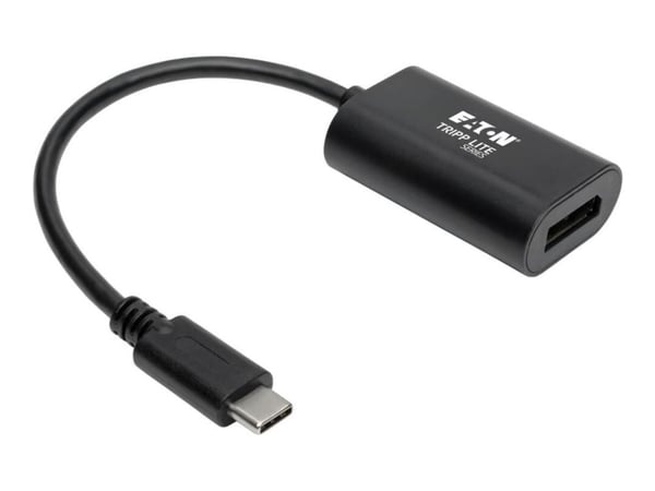 Tripp Lite USB C to DisplayPort Video Adapter Converter 4K x 2K @ 60Hz, musta, USB Type C to DP, USB-C, USB Type-C 6in - Ekstern videoadapteri - US...