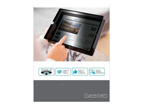 eSTUFF - Notebookpersonvernsfilter - 2-veis - avtakbar - klebemiddel - 13.5" - svart