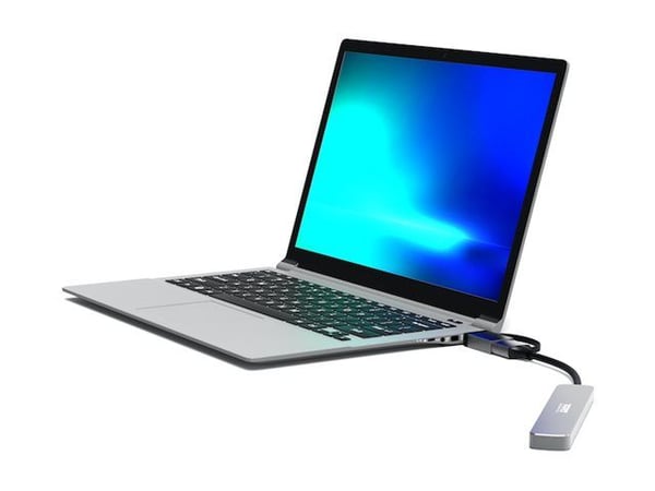 Port Designs 900161, USB 2.0 Type-A, USB Type-C, 5000 Mbit/s, hopea, alumiini, 0,06 m