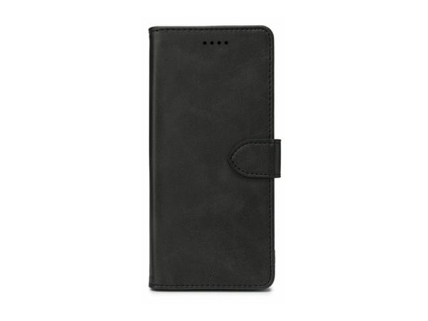 eSTUFF WALES - Flipomslag til mobiltelefon - polyuretan (PU) - sort - for Samsung Galaxy A14 5G