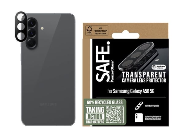 SAFE. by PanzerGlass - Linsebeskytter for mobiltelefon - gjennomsiktig - for Samsung Galaxy A56