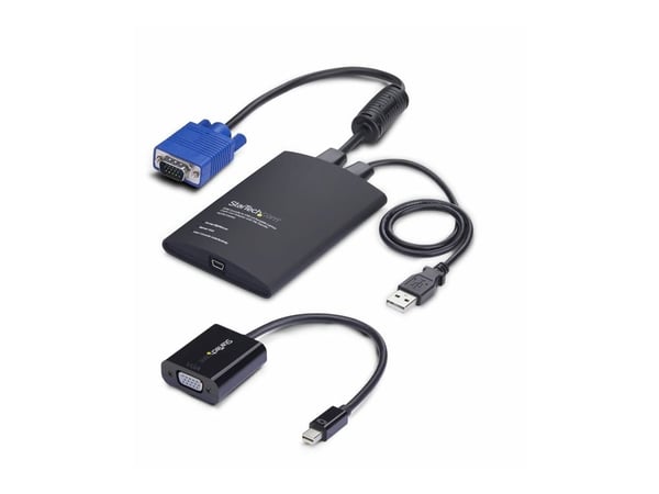 StarTech.com NOTECONS02-VGA-MDP, 1920 x 1200 pikseliä, musta