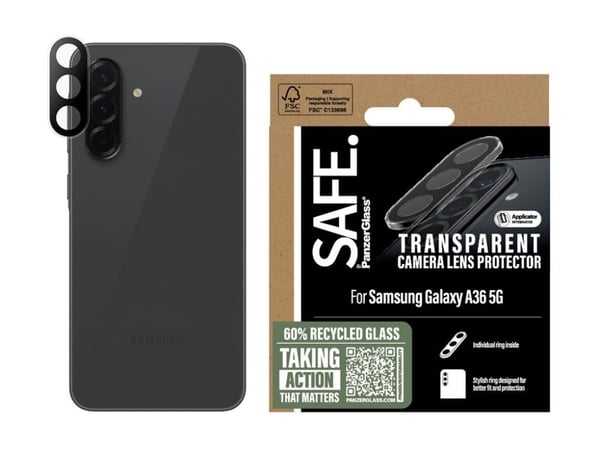 SAFE. by PanzerGlass - Linsebeskytter for mobiltelefon - gjennomsiktig - for Samsung Galaxy A36
