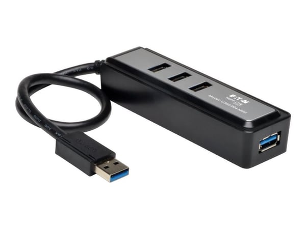 Tripp Lite U360-004-MINI, USB 3.2 Gen 1 (3.1 Gen 1) Type-A, 5000 Mbit/s, Musta, Kiina, USB, 88,9 mm