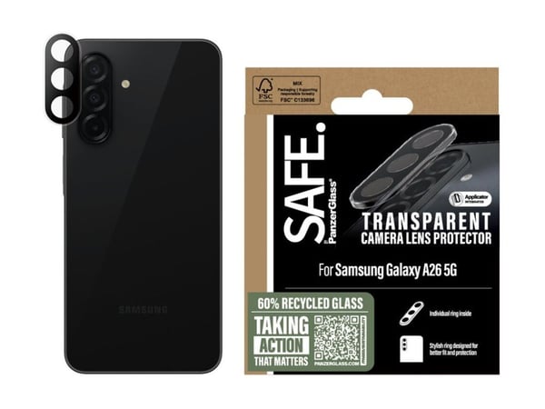 SAFE. by PanzerGlass - Linsebeskytter for mobiltelefon - gjennomsiktig - for Samsung Galaxy A26