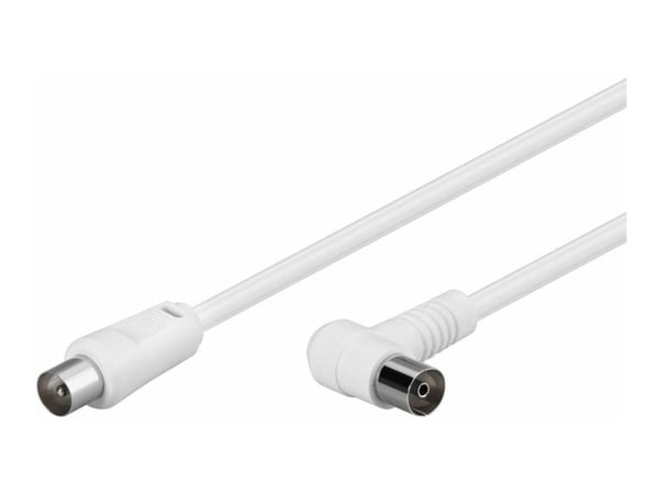 Microconnect COAX015WA, 1,5 m, IEC, IEC, Valkoinen