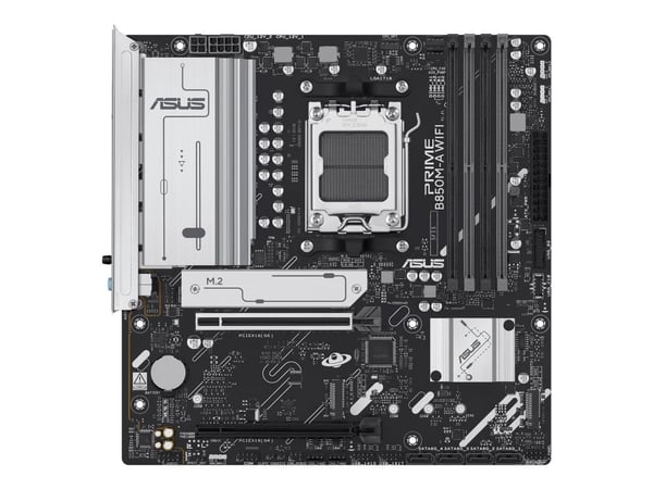 ASUS PRIME B850M-A WIFI - Hovedkort - micro ATX - Socket AM5 - AMD B850 Chipset - USB 3.2 Gen 2, USB 3.2 Gen 1, USB-C 3.2 Gen 1 - Wi-Fi 6E, Bluetoo...