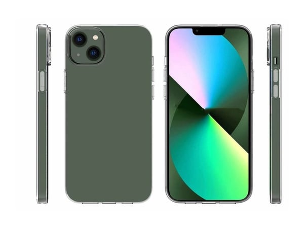 eSTUFF - Baksidedeksel for mobiltelefon - termoplast-polyuretan (TPU) - blank - for Apple iPhone 14 Plus