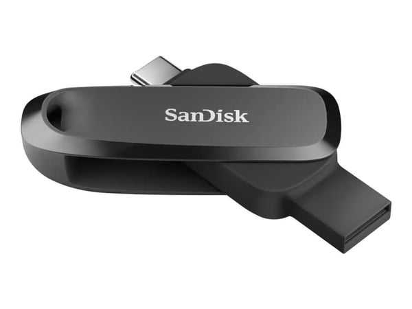 SanDisk Phone - USB-flashstasjon - 256 GB - USB 3.2 Gen 1 / USB-C - svart