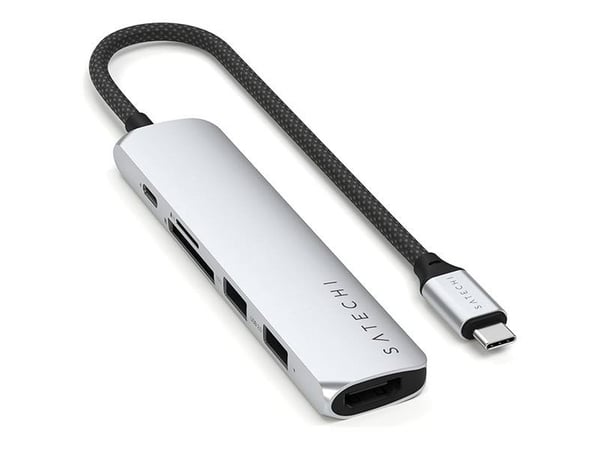 Satechi 6-in-1 - Telakointiasema - USB-C 3.2 Gen 2 - HDMI - 1GbE - 1GbE