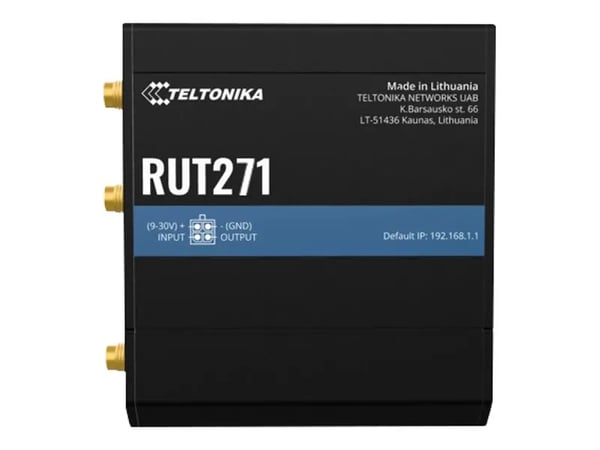 Teltonika RUT271 - Langaton reititin - WWAN - 5G - DIN-kiskoon asennettava
