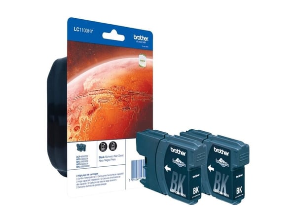 Brother LC1100HYBKBP2, 900 sivua, 2 kpl, Kaksoispakkaus