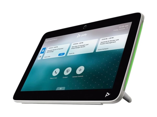 HP Poly TC10 No Radio - Berøringskontroller - Zoom Certified - hvit - TAA-samsvar
