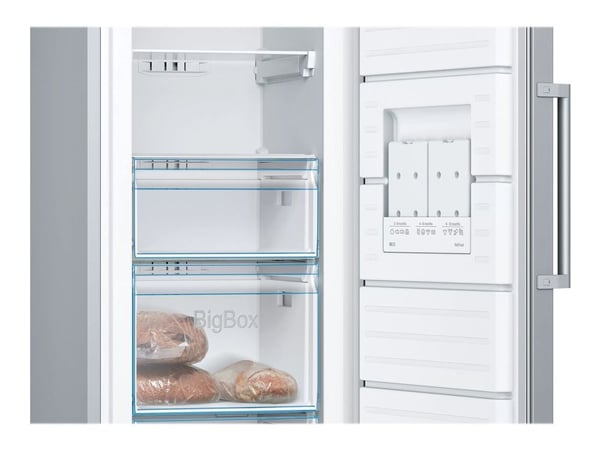 Bosch GSN33VLEP, 225 L, 20 kg/24h, SN-T, No Frost -järjestelmä, E, Ruostumaton teräs