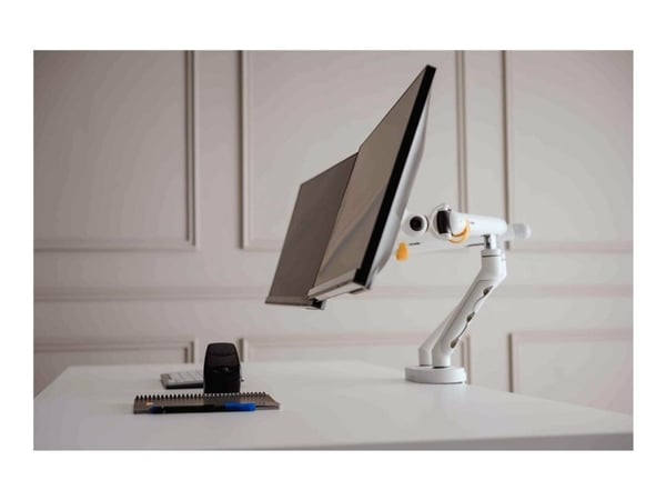 BakkerElkhuizen Flexible Dual - Monteringssett - adjustable dual arms with mechanical spring - for 2 skjermer - aluminium, stål, ABS-plast, termopl...