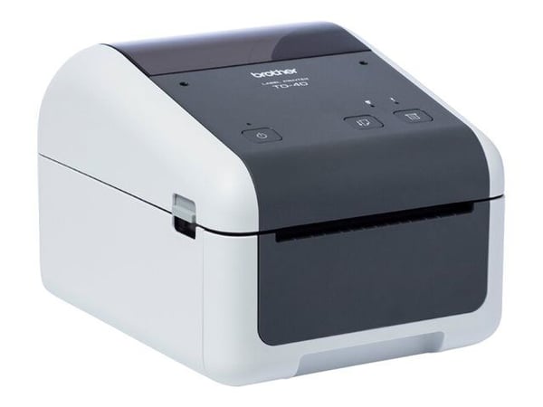 Brother TD-4410D - Etikettskriver - direktetermisk - Rull (11,8 cm) - 203 x 203 dpi - inntil 203.2 mm/sek - USB 2.0, seriell