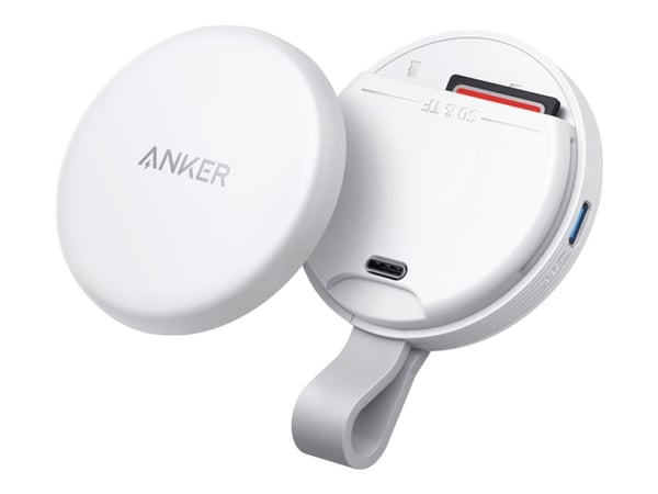 Anker MagGo - Kortleser - 3-i-1 (microSD, microSDHC, microSDXC, RS-MMC, SD 3.0 UHS-I, SD 4.0 UHS-II, SD, SDHC, SDXC) - USB-C