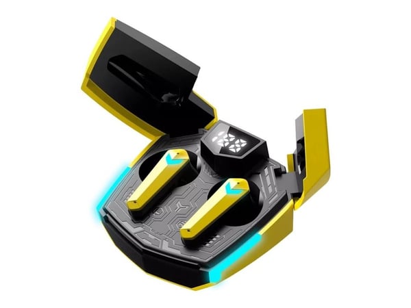 Canyon DoubleBee GTWS-2 - True wireless-hodetelefoner med mikrofon - i øret - Bluetooth - gul