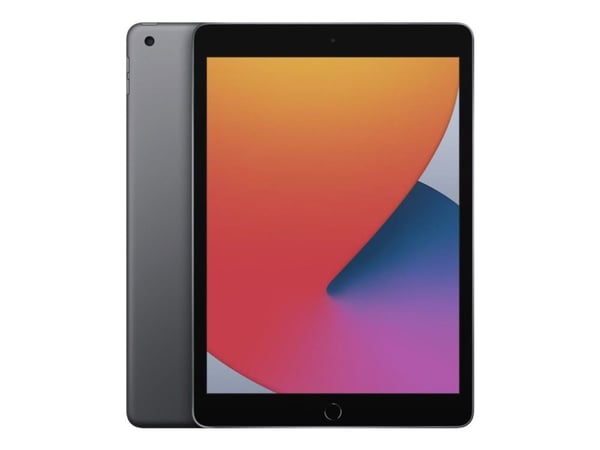 Apple iPad - 8. generasjon - tablet - 32 GB - 10.2" (2160 x 1620) - 4G - romgrå - oppusset - Grade A